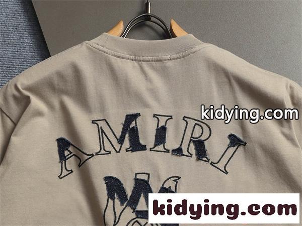 アミリ コピー Tシャツ ブラック 半袖 シンプル AMIRI クリーン 大人カジュアル 着回し万能-7