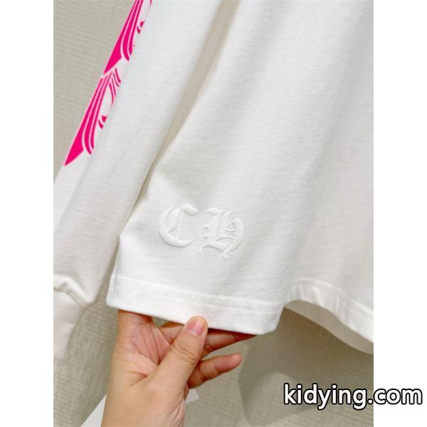 &上品&blackpinkカラー人気クロムハーツ長袖tシャツコピー2026トレンドCHROME HEARTS 激安通販-3