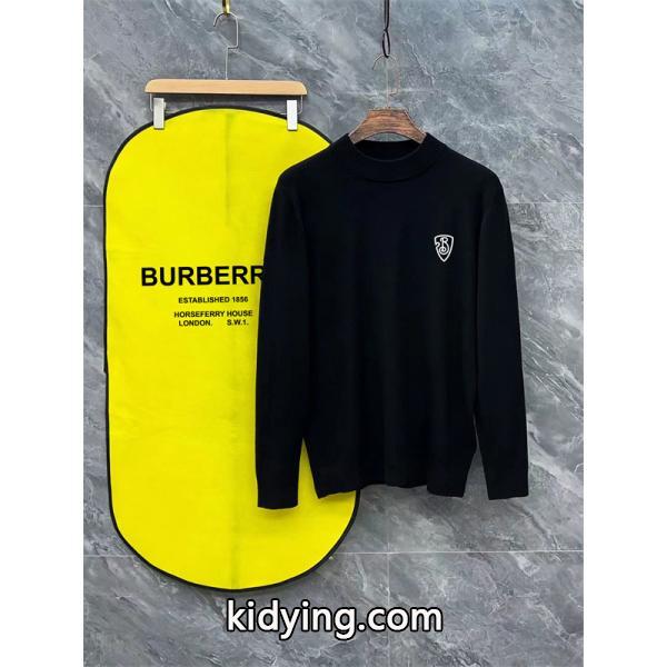 盾形ロゴ ホワイト / ブラック バーバリー BURBERRY スーパーコピーニット ユニセックス 高級感-3