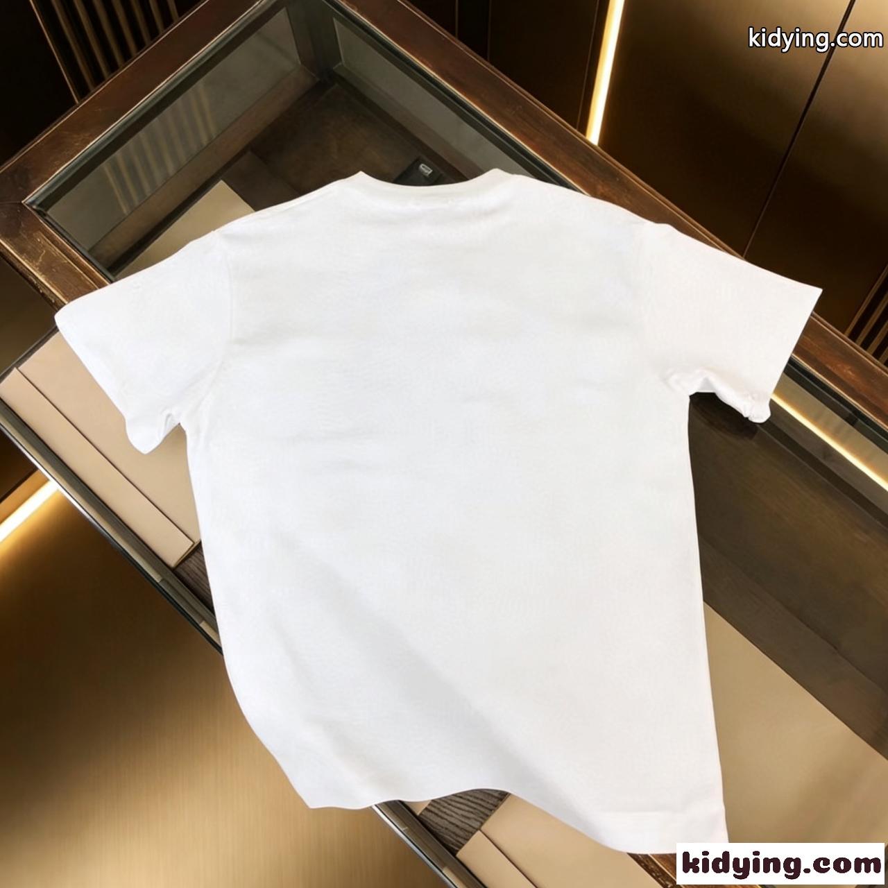 アーカイブ風 三角エンブレム レトロムード 個性派トップス BURBERRY バーバリー コピー 半袖Tシャツ-1