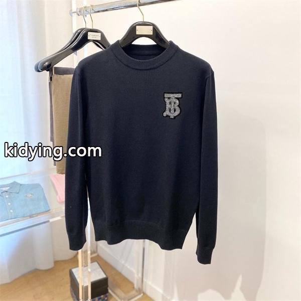 BURBERRY コピーセーター TB ロゴ ネイビー バーバリー メンズ エレガント 保温性抜群-0