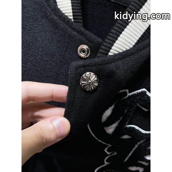 お洒落人気☆☆Chrome Hearts Cross Patch Varsity Jacketクロムハーツジャケットコピー2025-2026秋冬上品-5