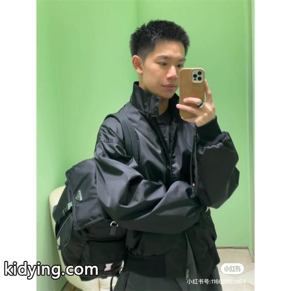 ファッション性 抜群 ショルダーバッグ メンズ ブラック 限定モデル PRADA プラダ コピー-2
