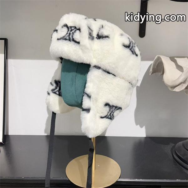 CELINE セリーヌ コピー 秋冬 ホワイト 話題性MAX 防寒イヤーフラップ帽-6
