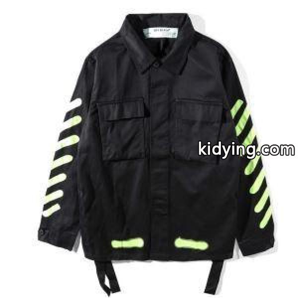 NEWアイテムセール！OFF-WHITE Jacket 激安 オフホワイト コピー ジャケット メンズ 帽子付き防風 カッコイイ　軽量 黒 春夏新品-0