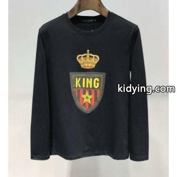 2019春夏の流行ファッション 人気ファッション雑誌でも掲載 ドルチェ＆ガッバーナ Dolce&Gabbana 長袖Tシャツ 2色可選_ドルチェ＆ガッバーナ DOLCE & GABBANA_ブランド コピー 激安(日本最大級)-0
