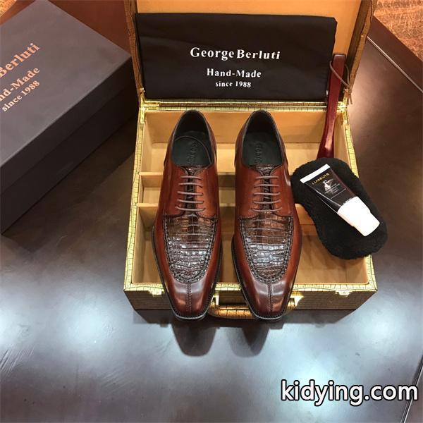 正統 端正 2026新作 定番 レースアップ革靴 Berluti ベルルッティ コピー-0