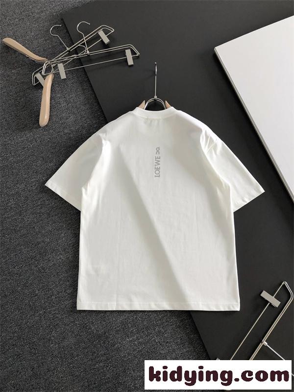 2026人気上昇中☆LOEWE X ONコラボロエベtシャツスーパーコピーホワイト黒色ユニセックス-3