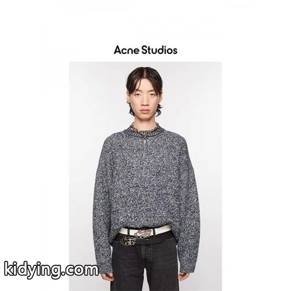 花グレー セーター Acne Studios ストゥディオズ コピー インパクトのある トレンド 2025秋冬定番-2