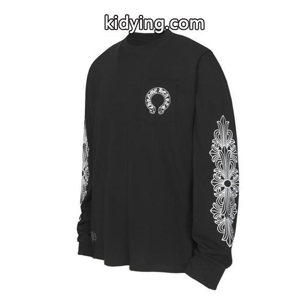 クロムハーツ スーパーコピー アーバンヴィジュアル 長袖Tシャツ ホースシューグラフィック CHROME HEARTS-1