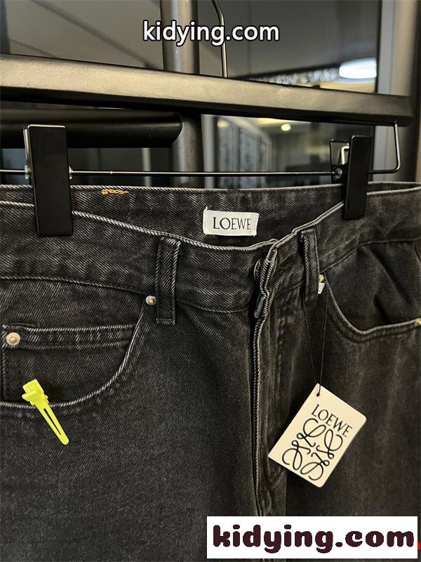 LOEWE ロエベ コピー レアデザイン デニム パンツ 高級感 2026新作-6