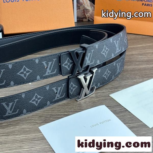Louis Vuitton コピー ルイヴィトン コピー モノグラム柄 LVロゴバックル レザーベルト カジュアルアクセサリー 売れ筋-5