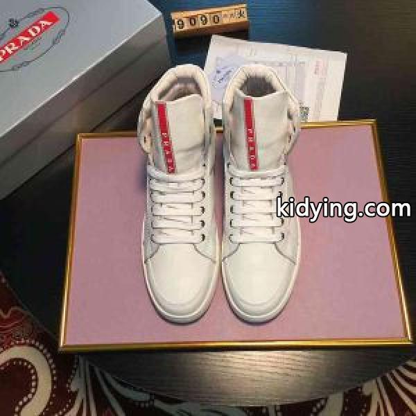 数量限定再入荷 ハイトップシューズ  2018年人気満々のブランド  プラダ 一味違うデザイン PRADA_スニーカー、靴_メンズファッション_スーパーコピーブランド激安通販 専門店-0
