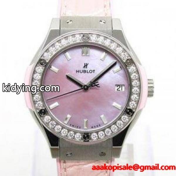 美品 HUBLOT(ウブロ)クラシック・フュージョン パールピンク ダイヤモンド 581NP6210LR1204JPN17 クォーツ【Ceやしろ店】 :ya4398:ココロード - 通販ショッピング-0