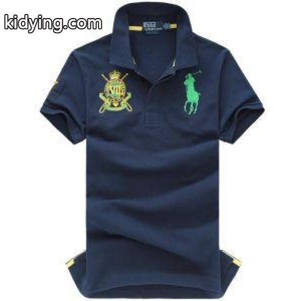 優れた品質Polo Ralph Laurenポロ ラルフローレンtシャツメンズコピービジネス用ポロトップス刺繍ロゴ-0