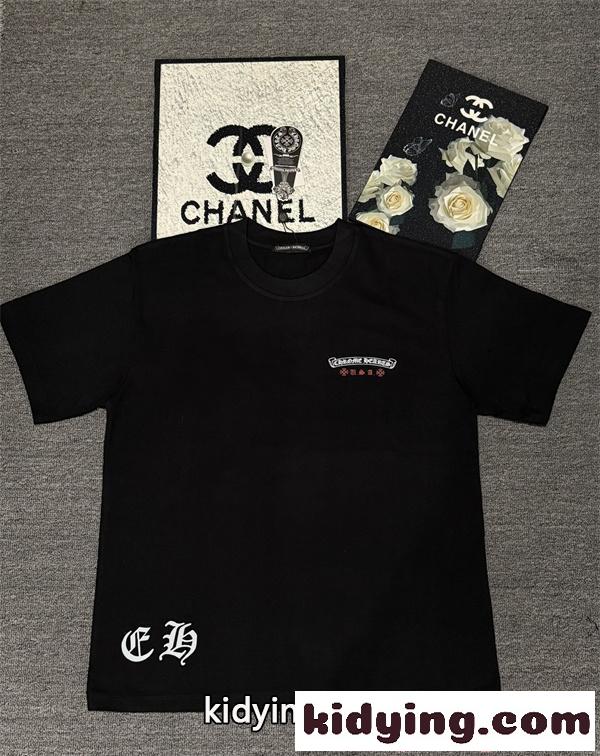 Tシャツ 星条旗クロス バックプリント USAロゴ オーバーサイズ ストリート クロムハーツ コピー CHROME HEARTS-1