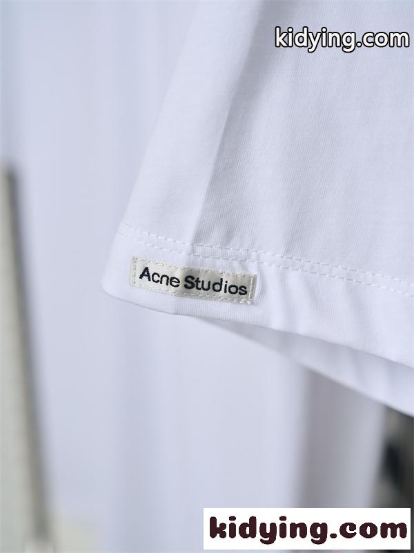 アクネストゥディオズ コピー Acne ベーシック Tシャツ ブラック 半袖 上質シルエット 大人モード-7