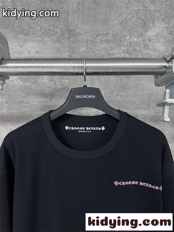 CHROME HEARTS クロムハーツ コピー 人気爆発 長袖Tシャツ プリント ストリート映え 2026新作-1