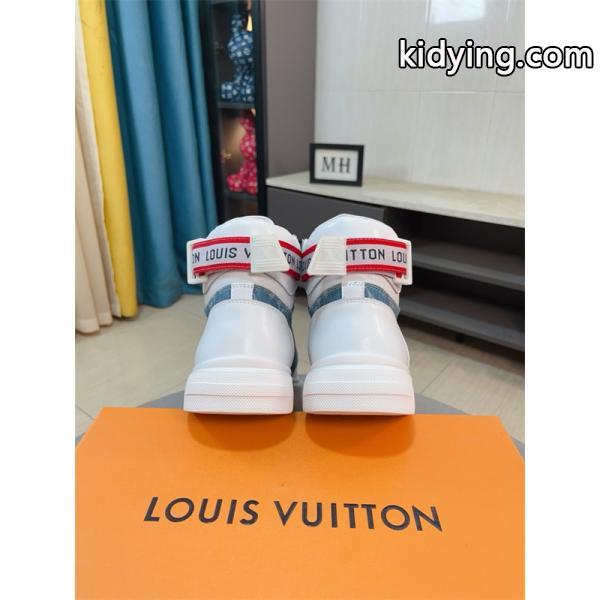 LOUIS VUITTON ルイヴィトン 激安 メンズ ハイカット スニーカー モノグラム レザー デニム コンビ 人気モデル スタイリッシュ カジュアル シューズ-8
