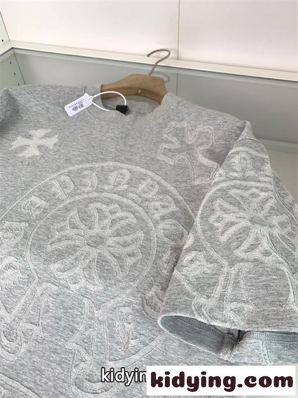 &人気&クロムハーツtシャツコピーグレー色 CHROME HEARTS 激安エレガント上品-4
