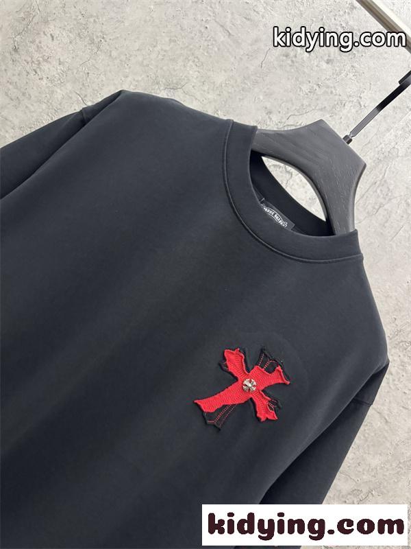 高級感 ホワイト 半袖 Tシャツ クロムハーツ コピー ミニマル 上品 クリーンスタイル CHROME HEARTS-3