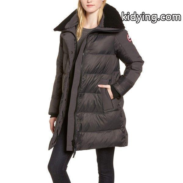 カナダグース レディース ダウンジャケット アウター Altona Water Resistant 750-Fill Power Down Parka with Genuine Shearling Collar Graphite :dp3-5402162-5404:フェルマート エフ fermart ef - 通販ショッピング-0