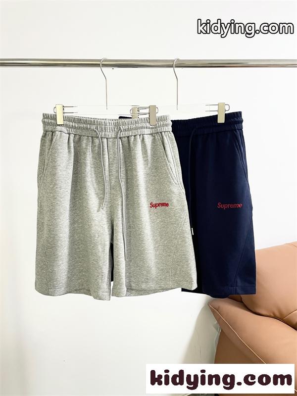 ロゴ刺繍 ビッグプリント ウエストゴム ドローストリング 夏用 シュプリーム コピー SUPREME-2