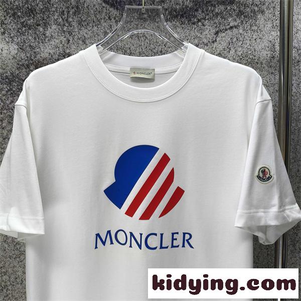MONCLER モンクレール コピー 半袖Tシャツ フロントプリント アイコンデザイン 軽快カジュアル-4