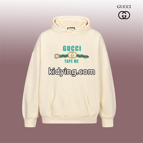 グッチ コピー 新作 ベルトロゴ TAPE ME プリント パーカー クリーム プレミアム 注目 GUCCI-0