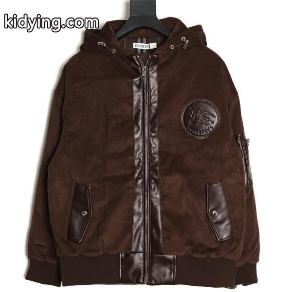 高級ライン 秋冬リッチダウン フーデッド レザー BURBERRY バーバリー スーパーコピー-0