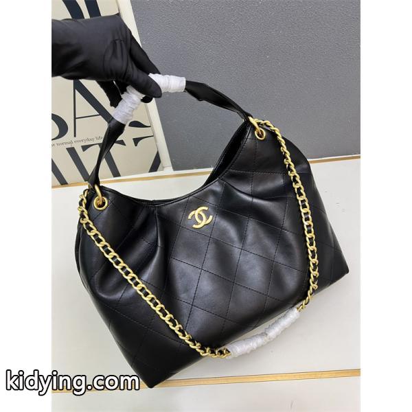 ブラックスエード 菱格チェーン CHANEL シャネル ショルダーバッグ 偽物 1S3268 レディース ヴィンテージ-4