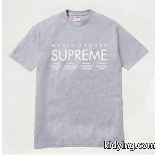 重宝するアイテム Supreme シュプリーム インターナショナル 伸縮性も抜群なＴシャツ  グレー _半袖Tシャツ_メンズファッション_スーパーコピーブランド激安通販 専門店-0