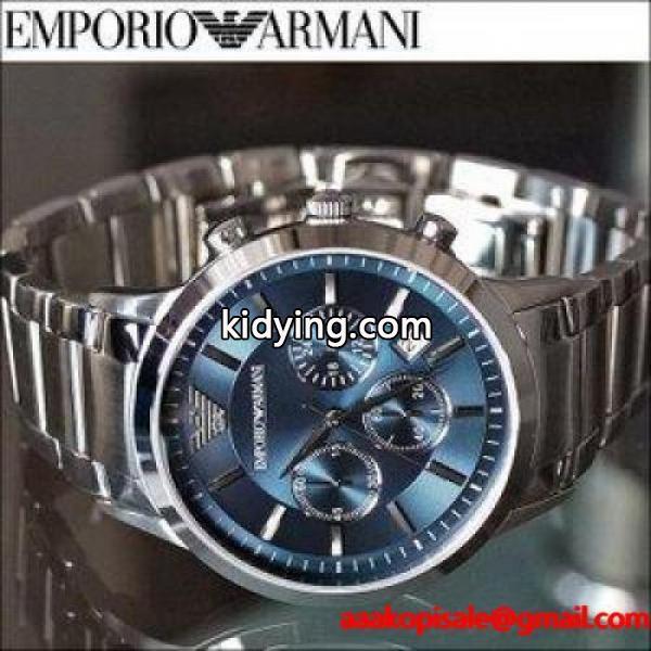 エンポリオアルマーニ/EMPORIO ARMANI メンズ腕時計 AR2448/ブルー/クロノグラフ :ar2448:腕時計とブランドギフトSEIKA - 通販ショッピング-0
