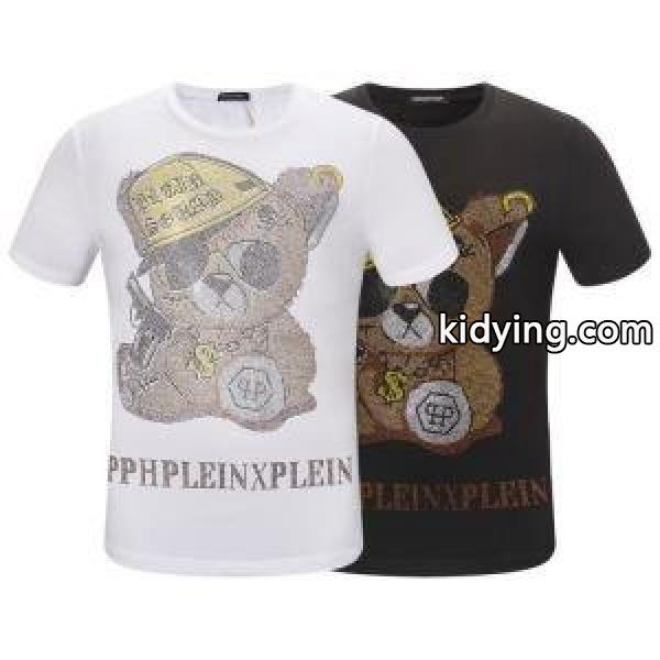 PHILIPP PLEIN 2019春夏人気トレンドアイテム Tシャツ/半袖 魅力的なカラー使い2色可選フィリッププレイン_フィリッププレイン PHILIPP PLEIN_ブランド コピー 激安(日本最大級)-0