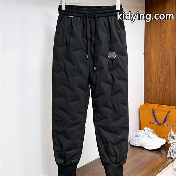 ブラックダッフル MONCLER コピーパンツ  束脚ロゴ モンクレール ユニセックス トレンディ 2025秋冬-0