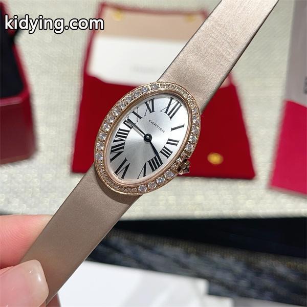 Cartier カルティエ Baignoire（バニワール） コレクション レディース コピー 腕時計 スイス製クォーツ ローマ数字インデックス 人気定番-5