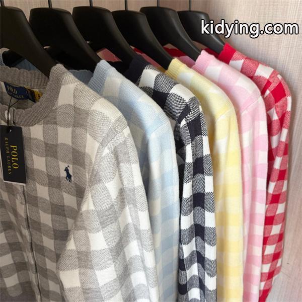 ライトブルー × ピンク × ブラック POLO RALPH LAUREN スーパーコピー 秋冬 カーディガン ポロラルフローレン-1