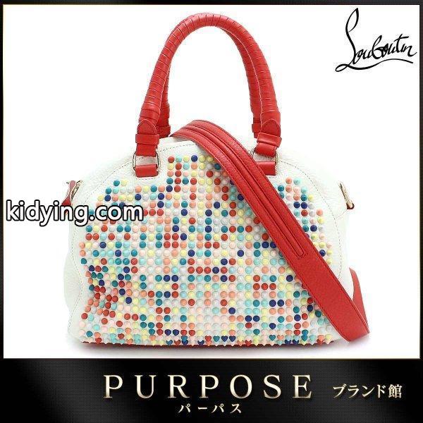 クリスチャン ルブタン Christian Louboutin パネトーネ スモール スパイク スタッズ 2WAY ハンド ショルダー バッグ レザー 3135034 :90051566:PURPOSEパーパス・ヤフー店 - 通販ショッピング-0