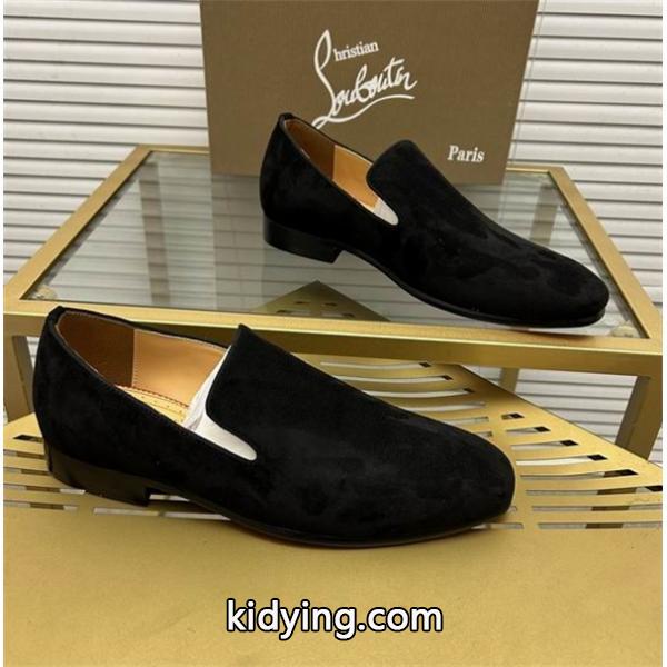 首胸ロゴ クリスチャンルブタン スエード フリンジ付きビジネスシューズ_ CHRISTIAN LOUBOUTIN_ブランド コピー 激安(日本最大級)-0