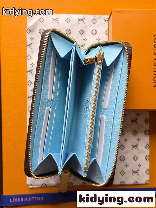 ルイヴィトン Louis Vuitton コピー M28278 ジッピーウォレット モノグラム 長財布 ラウンドファスナー 大容量 レモンカラー内装 N級品-4