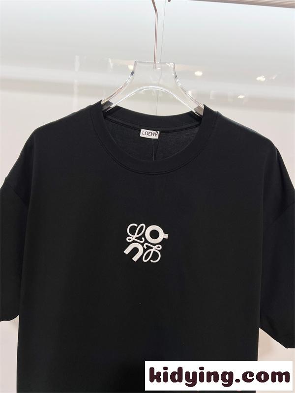 LOEWE ロエベ コピー 半袖Tシャツ メンズ 人気話題 上品シンプル 柔軟素材 夏服-3
