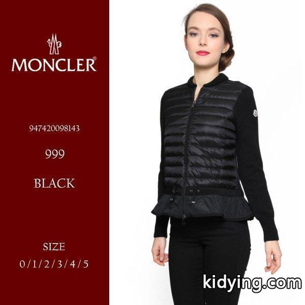 モンクレール MONCLER ニット切替 フルジップ ニットダウンジャケット ブルゾン MCL947420098143 ブランド レディース :7599206630-15:ゼンオンライン - 通販ショッピング-0