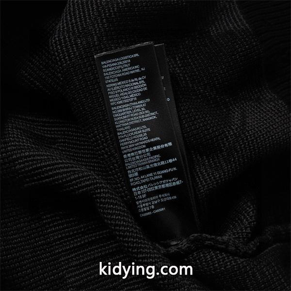 BALENCIAGA 偽物 ニットセーター モノグラム柄 グレー ブラック 長袖 トップス N級品 バレンシアガ-3