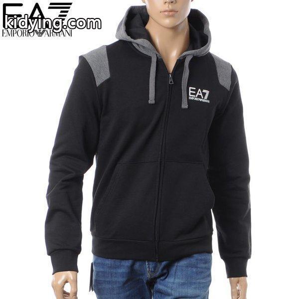 エンポリオアルマーニ EMPORIO ARMANI EA7 ジップアップパーカー スウェット メンズ 6YPMA1 PJ11Z ブラック :17210108102:BRAVAS - 通販ショッピング-0