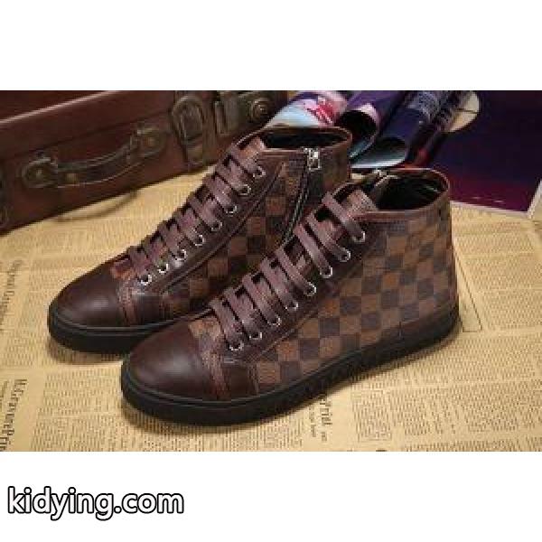 スタイリッシュな印象 2016春夏 ルイ ヴィトン LOUIS VUITTON メンズ レースアップ ハイカットスニーカー 3色可選 抗菌?防臭加工_ルイ ヴィトン LOUIS VUITTON_ブランド コピー 激安(日本最大級)-2