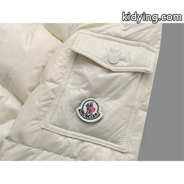 希少 ホワイト × カラーロゴ 洗練シンプル 軽量防寒 モンクレール 偽物 Moncler ダウンジャケット-6