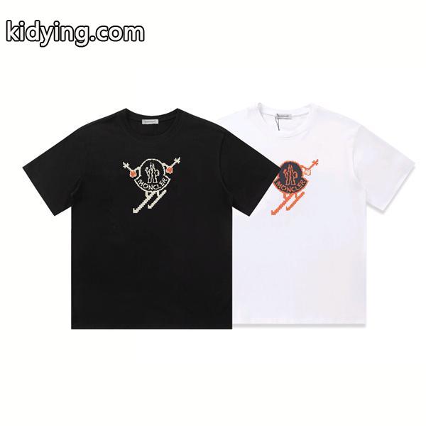 春夏新作 半袖Tシャツ 2色可選 モンクレール MONCLER 偽物 しわになりにくい 半袖Tシャツ メンズファッション ブランド激安通販 専門店-0