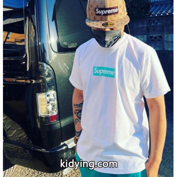 大人気☆シュプリーム半袖tシャツコピーS2125 Supreme 21FW Tiffany Co Box Logo Tee♡-0
