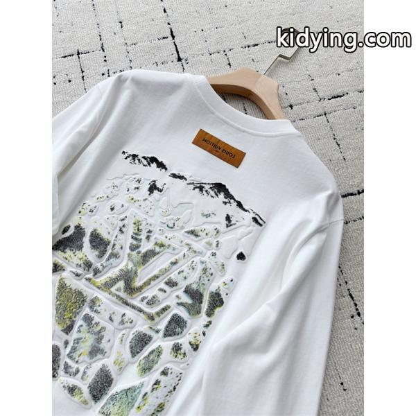 LVルイヴィトンロングTシャツコピー雪山☆LOUIS VUITTON秋冬2026最新人気ホワイト色-5