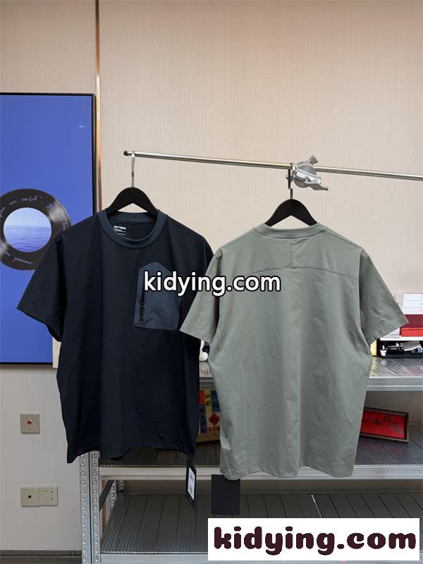 ポケット付き 半袖Tシャツ ARCTERYX 無地トップス リラックスフィット カジュアル アークテリクス コピー-5